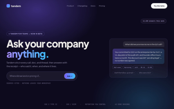 AI Copilot Glow — interface reference preview