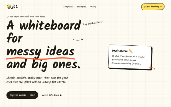Hand-sketched — interface reference preview