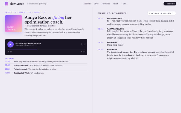 Podcast episode — interface reference preview