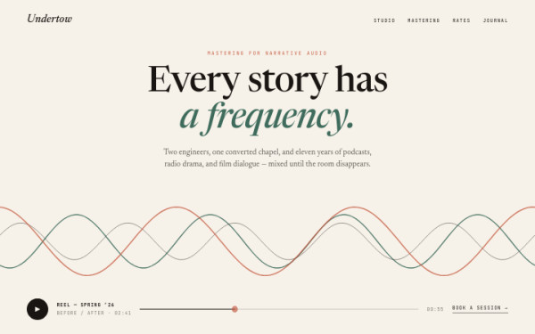 Undertow · Waveform — interface reference preview